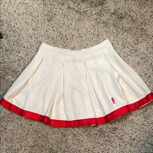Sunny Co Clothing Sunny Skirts Woman’s White & Red Skater Skirt Size 8